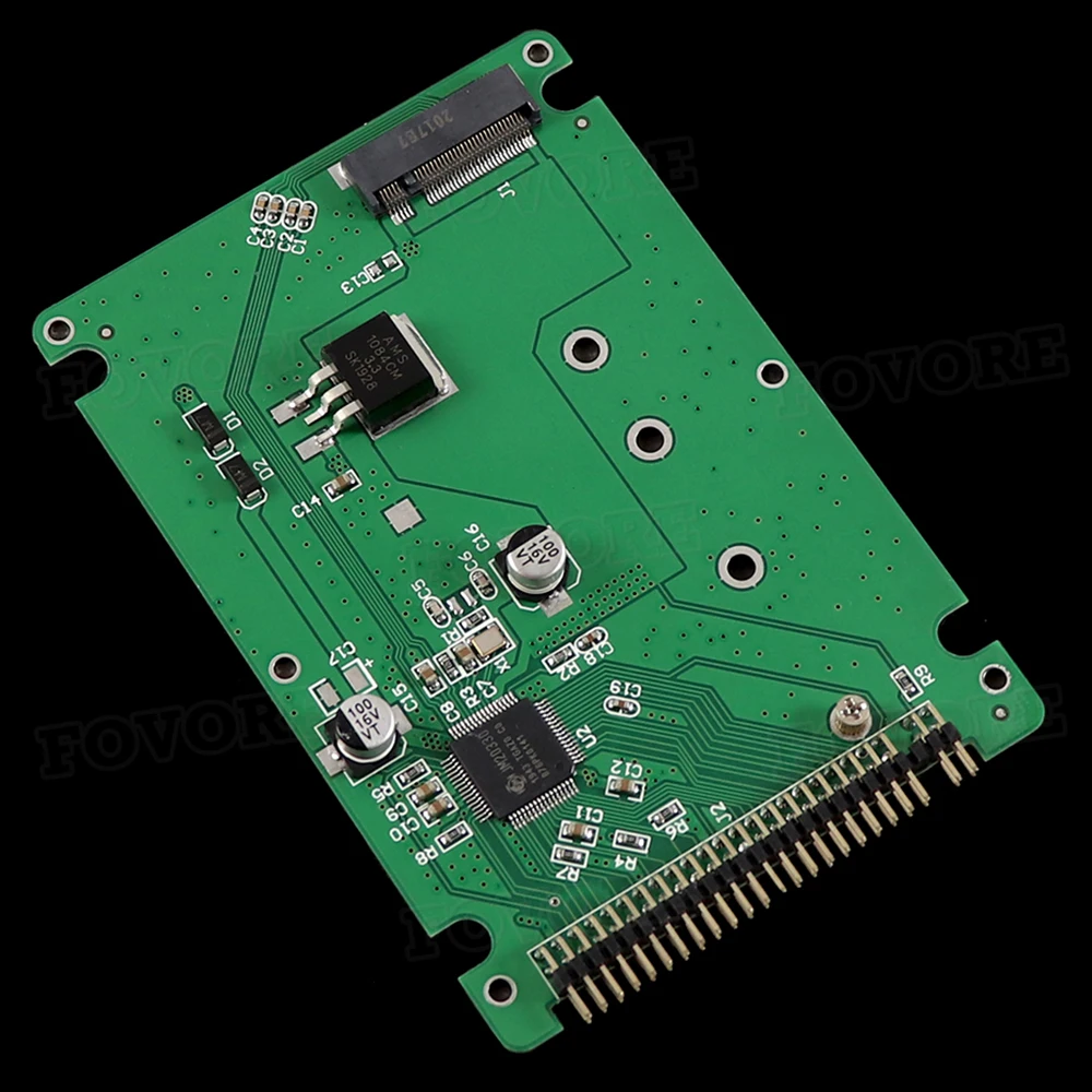M. 2 NGFF SATA SSD 2,5 IDE 44pin Converter Adaptér s puzdrom, Čierna / Biela Farba SATAIII Konektor SDD Converter Karty Adaptéra 2