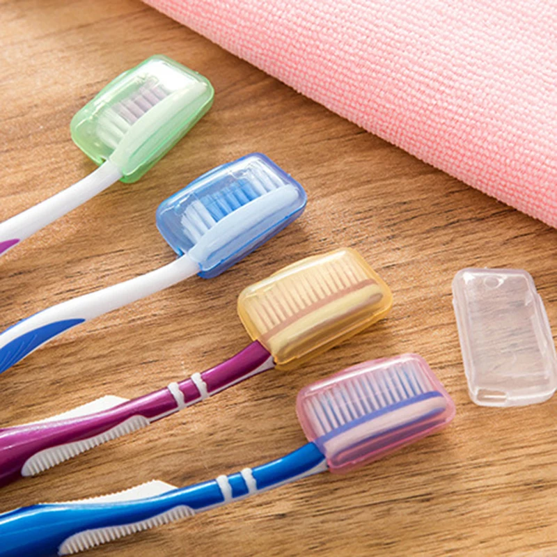 5 ks Prenosná Cestovná zubná Kefka Hlavu Držiteľ puzdro Umývanie Germproof Kefa Spp Chrániť kryt Toothbrushe Box 1