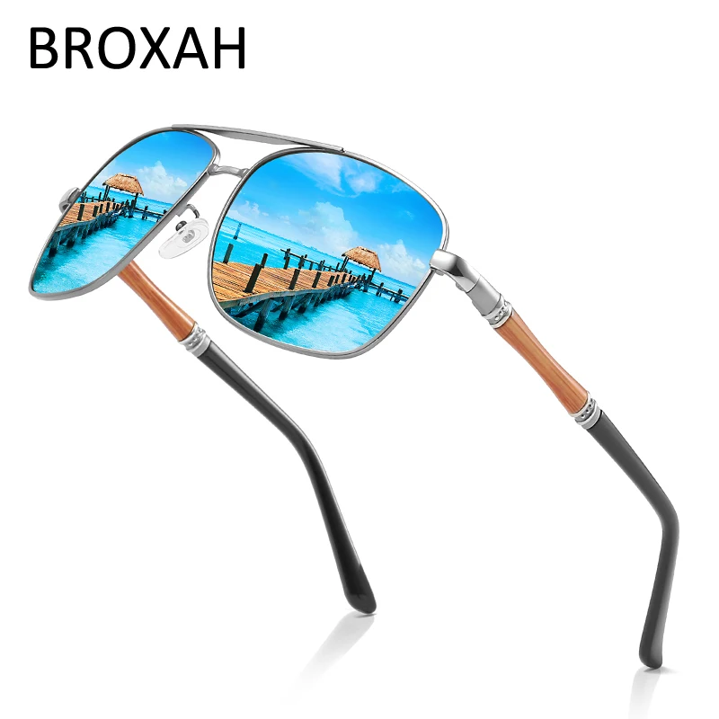 Retro Polarizované slnečné Okuliare Mužov 2021 Luxusné Značky Letecké Slnečné Okuliare pre Mužov Športové Okuliare Pánske Zrkadlo Odtiene 3
