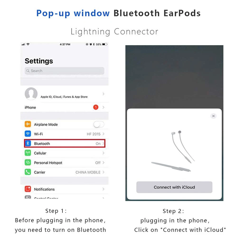 Káblové Slúchadlá Bluetooth Music Headset Pre Apple iPhone 12 11 Pro XR X XS Max 8 7 Plus Slúchadlá s Mikrofónom Slúchadlá 3