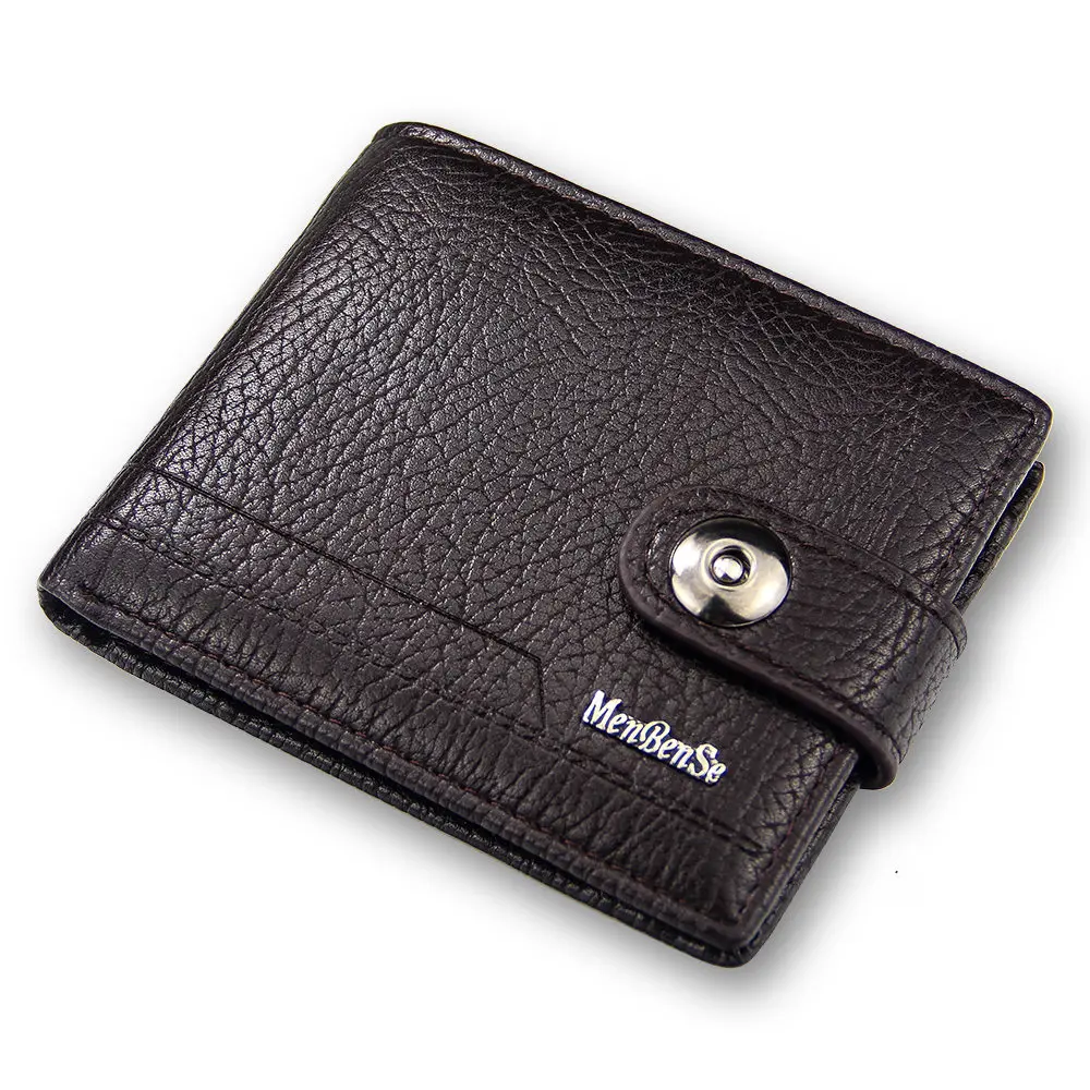 Pánske peňaženky, vyrobené z kože, kabelky krátke hasp portmoney slim port peniaze billeteras para hombre cuero carteira masculina 0