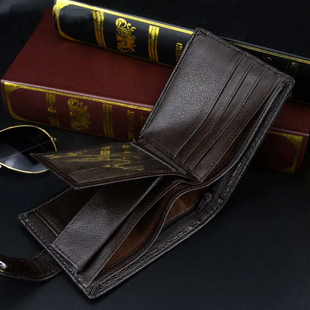 Pánske peňaženky, vyrobené z kože, kabelky krátke hasp portmoney slim port peniaze billeteras para hombre cuero carteira masculina 2