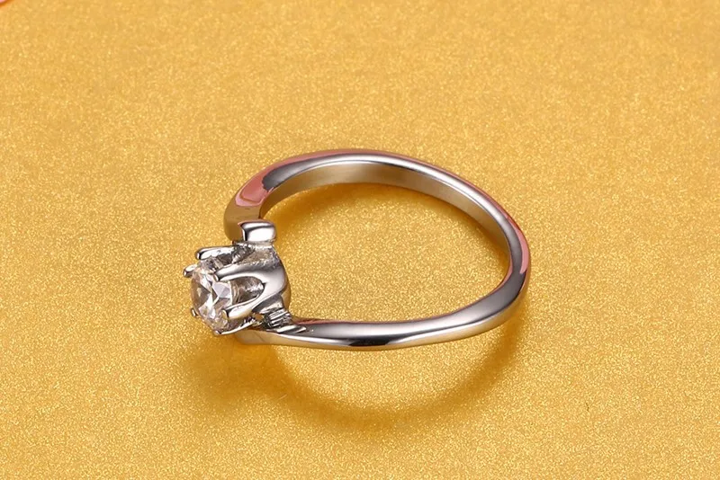 Klasické nehrdzavejúcej ocele, šperky, módne krúžok žien svadobné zapojenie výročie darček 5