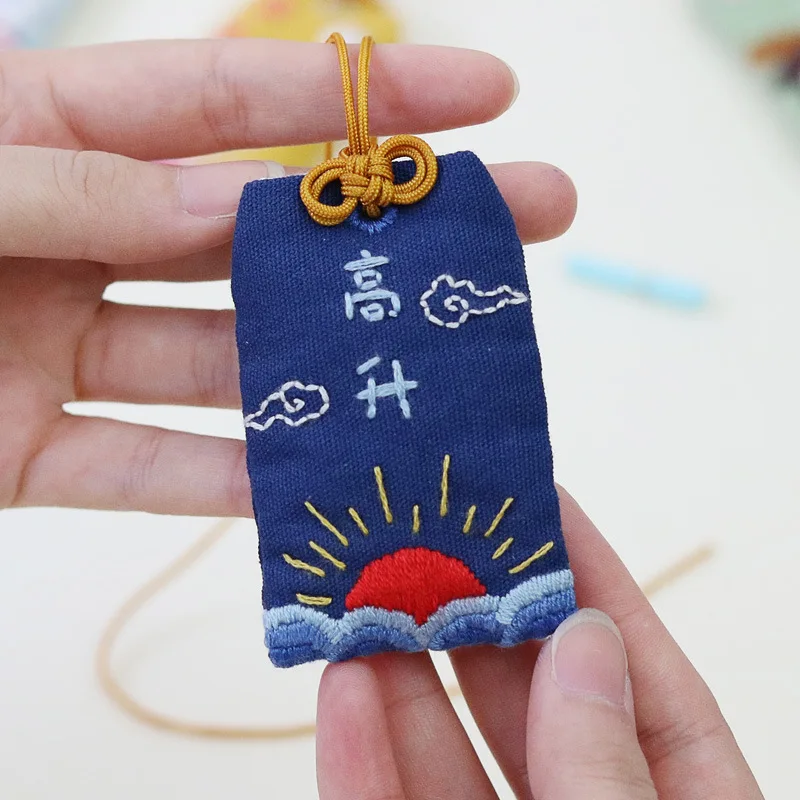 Čínsky DIY Cartoon Výšivky sada Amulet Lucky Taška Auto Prívesok Vyšívanie, Ručné Šitie Umenie Handwork Plavidlá, Kreatívny Darček 2