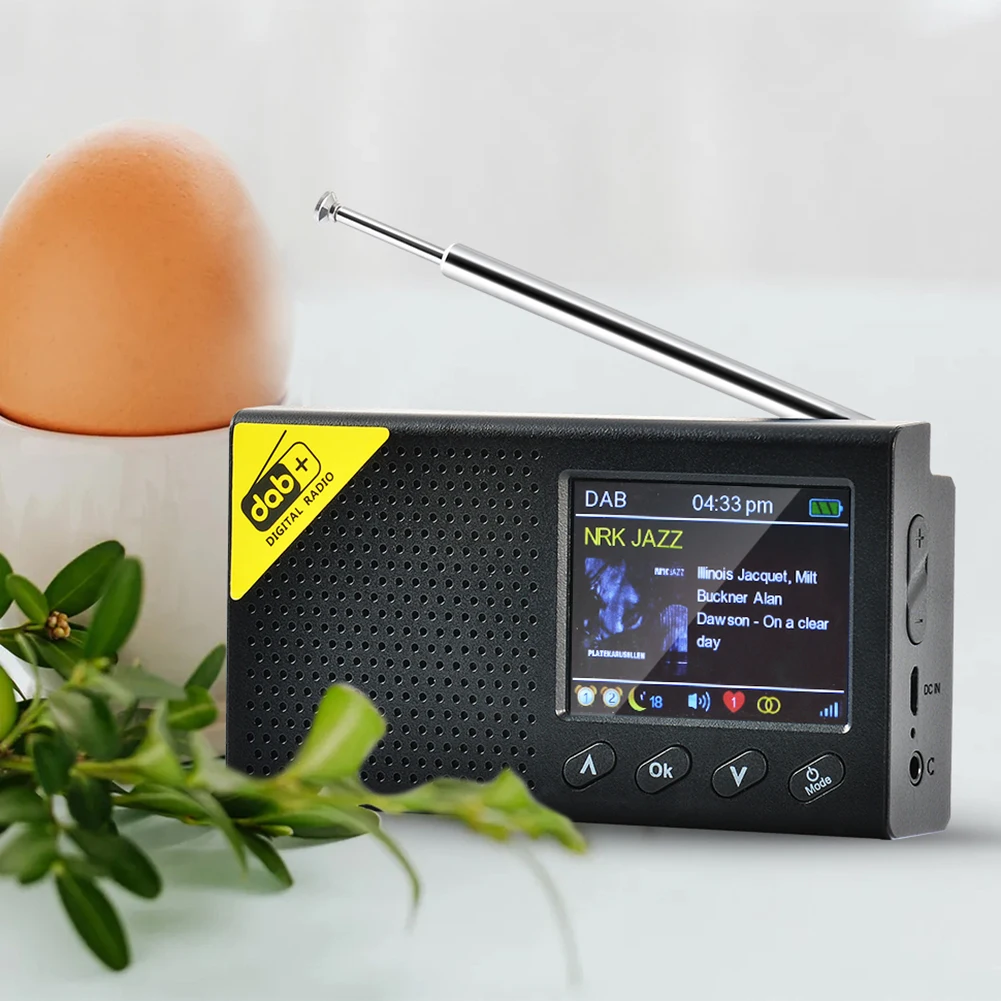 Mini Dab Rádio Prenosné Digitálne Rádio DAB/DAB+ A FM Prijímač Multifunkčné Nabíjateľná Ľahký Domov Rádio 4