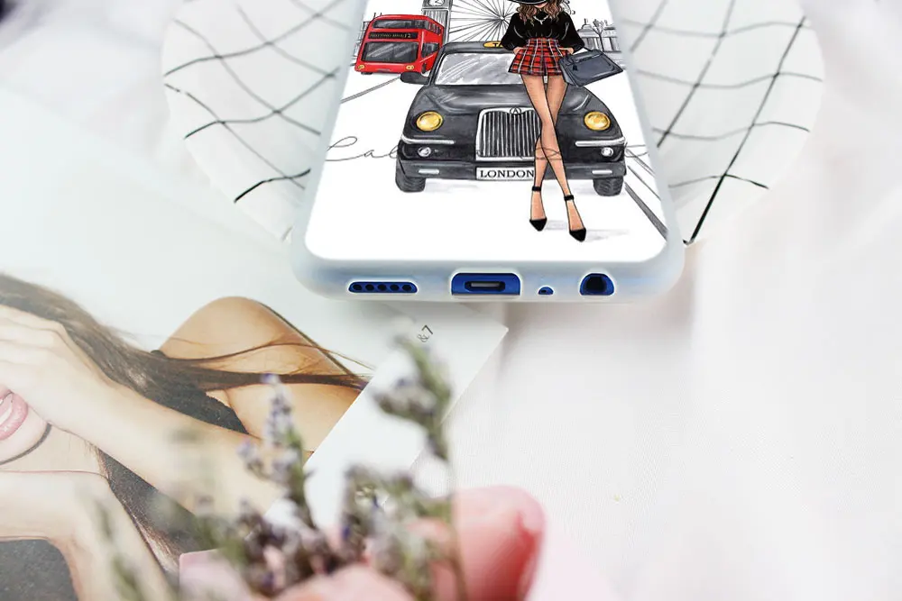 Cestovné dievča Mäkké TPU puzdro Pre Huawei Honor 30 20 10 9 Lite 9a 8a 7a Pro 10X 10i 30s 20lite 10lite 3