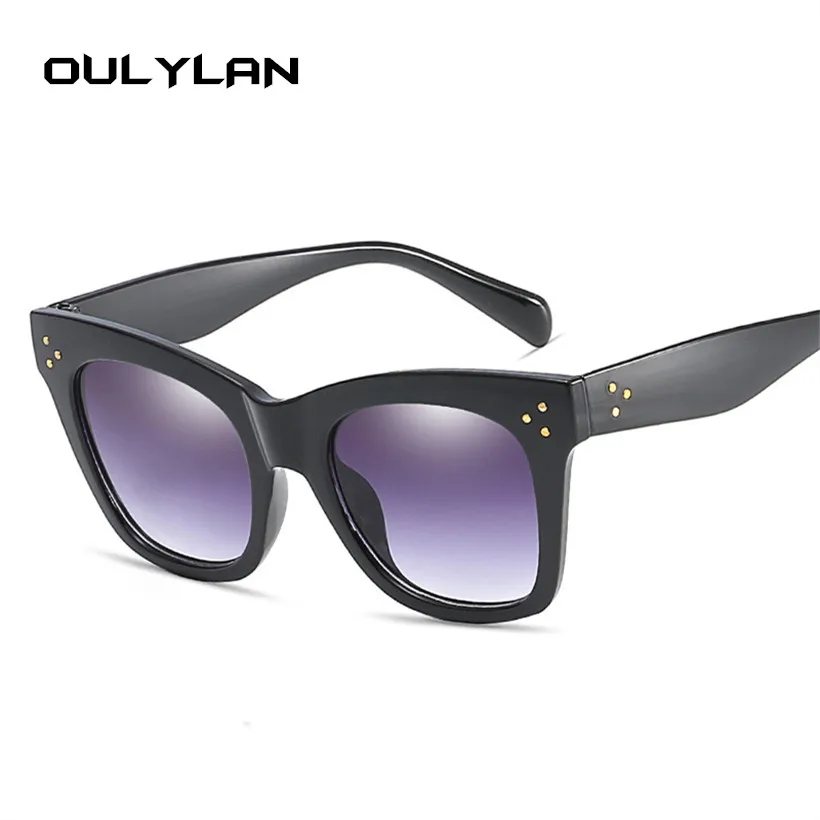 Oulylan Klasické Cat Eye slnečné Okuliare Ženy Vintage Nadrozmerné Gradient Slnečné Okuliare Odtiene Žena Luxusné Dizajnér Slnečné okuliare UV400 0
