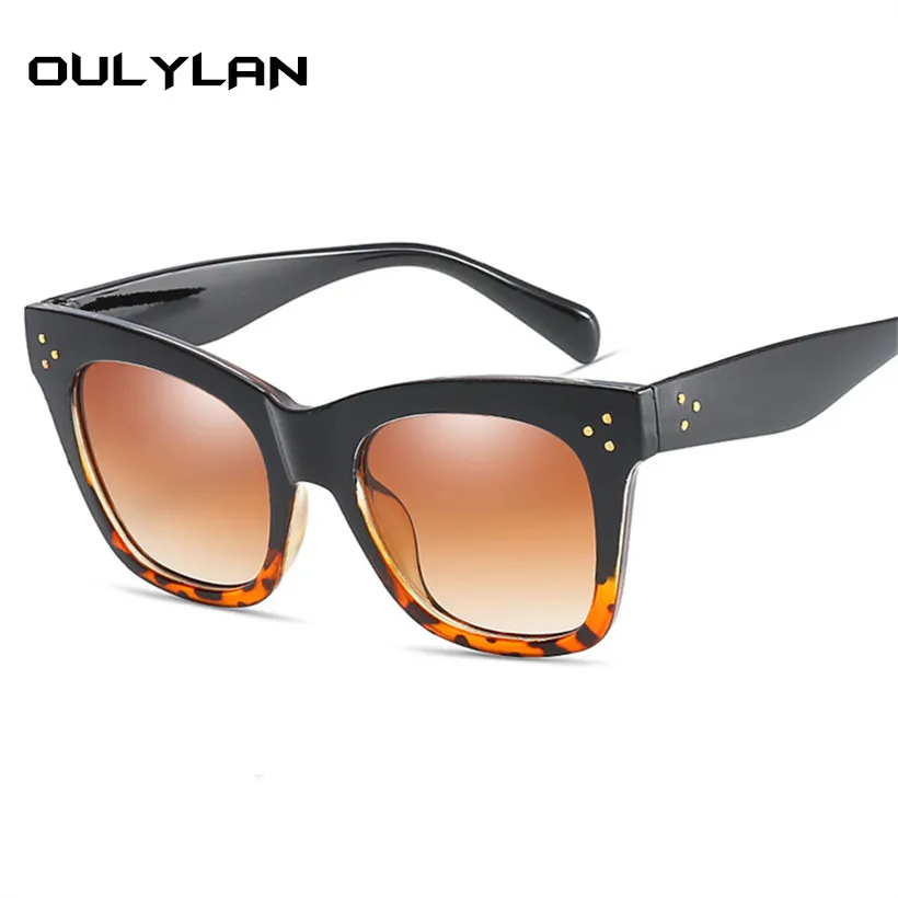 Oulylan Klasické Cat Eye slnečné Okuliare Ženy Vintage Nadrozmerné Gradient Slnečné Okuliare Odtiene Žena Luxusné Dizajnér Slnečné okuliare UV400 1