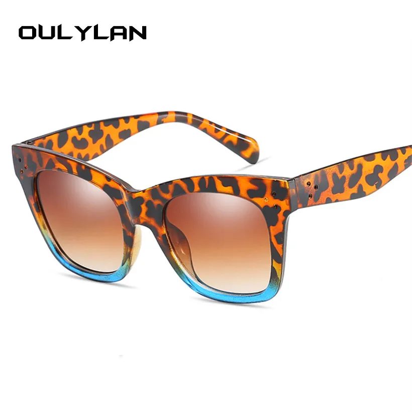 Oulylan Klasické Cat Eye slnečné Okuliare Ženy Vintage Nadrozmerné Gradient Slnečné Okuliare Odtiene Žena Luxusné Dizajnér Slnečné okuliare UV400 3