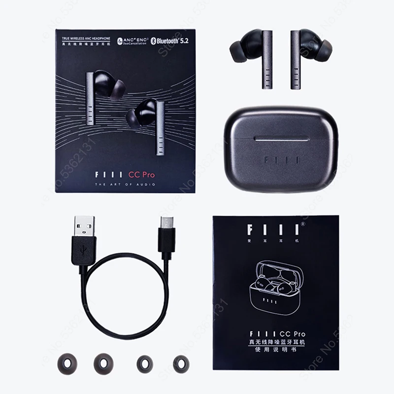 FIIL CC PRO Ture Bezdrôtový Aktívne Redukcia Šumu Slúchadlá In-ear Bluetooth-kompatibilné 5.2 Slúchadlá Fiilccpro Pre iPhone Xiao 4