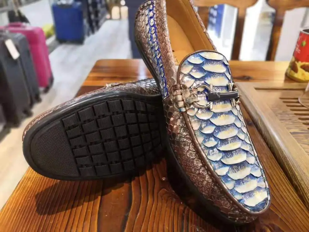 2019 nové výrobné reálne skutočné python kože hada kožené módne tenisky obuvi s skutočné cowhide kože podšívka 1