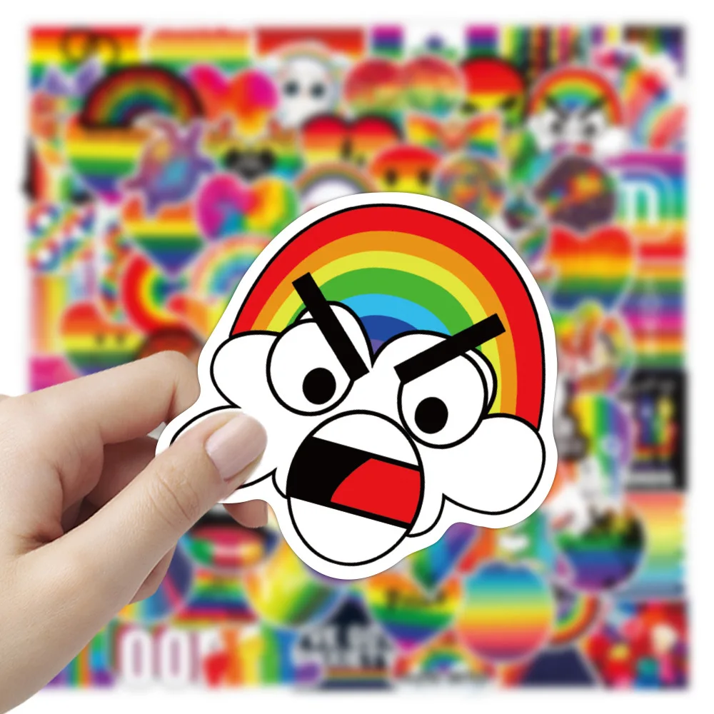 10/50/100KS Módne Rainbow Zvierat Graffiti Nálepky Na kancelárske potreby Auto, Motocykel Skateboard Nepremokavé Obtlačky Samolepka Dieťa Hračku 0