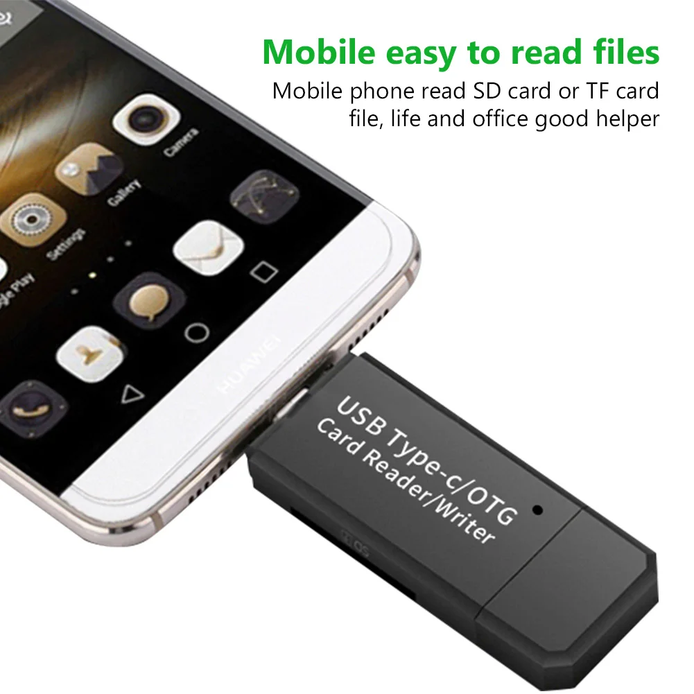 OTG 3 v 1 (SD TF Flash Card vysokorýchlostný Memeory 3.0 CardReader pre Samsung Huawei Adaptér Typ C Micro USB 2.0 Čítačka Kariet 5