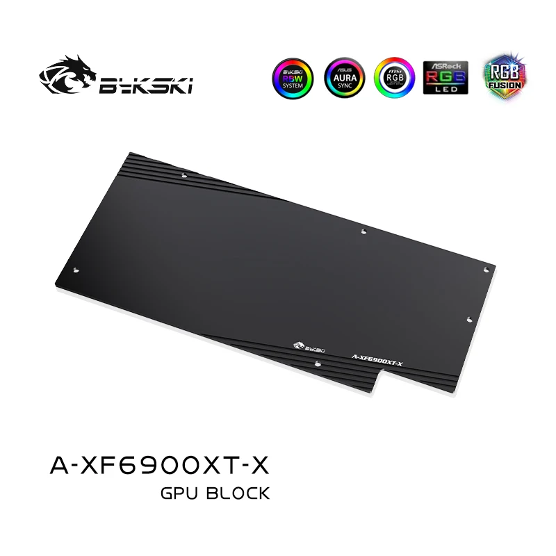 Bykski A-XF6900XT-X PC Vodné Chladenie Grafickej karty Chladnejšie 6900 XT GPU vodný Blok Pre XFX Radeon RX6900XT 0