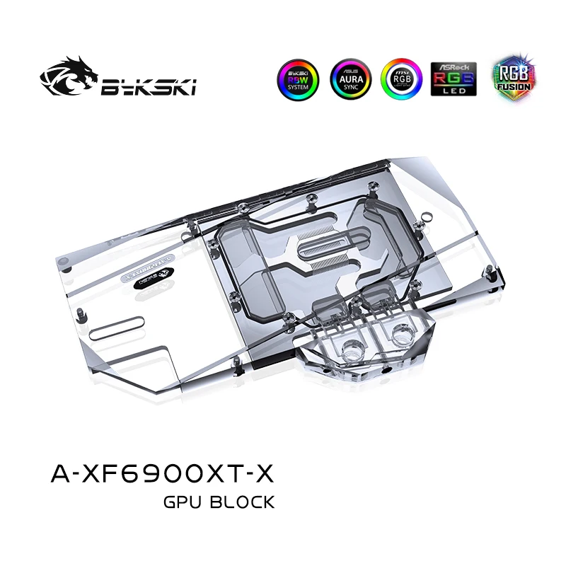 Bykski A-XF6900XT-X PC Vodné Chladenie Grafickej karty Chladnejšie 6900 XT GPU vodný Blok Pre XFX Radeon RX6900XT 3