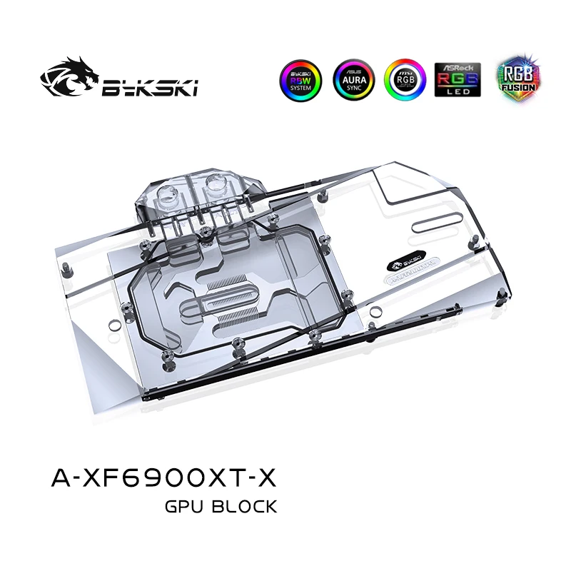 Bykski A-XF6900XT-X PC Vodné Chladenie Grafickej karty Chladnejšie 6900 XT GPU vodný Blok Pre XFX Radeon RX6900XT 4