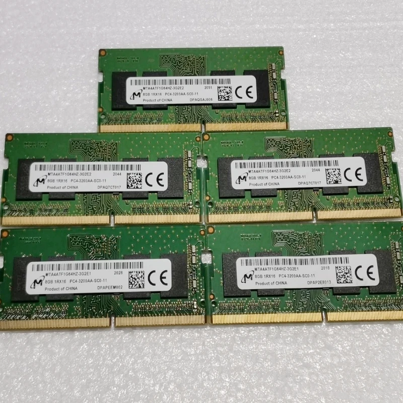 Micron memoria DDR4 8GB 3200MHz RAM 8GB 1RX16 PC4-3200AA-SCO-11 DDR4 3200MHz 8GB pamäť Notebooku notebook ram 260PIN 1.2 V 0