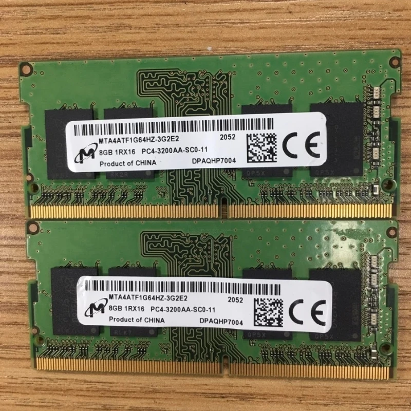 Micron memoria DDR4 8GB 3200MHz RAM 8GB 1RX16 PC4-3200AA-SCO-11 DDR4 3200MHz 8GB pamäť Notebooku notebook ram 260PIN 1.2 V 2