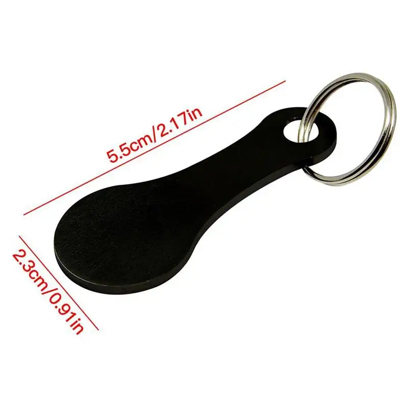 2 ks Kovové Prenosné Nákupného Vozíka Token Keyrings kľúčenky Tlačidlo Hook Krúžok na Mince Držiak Nákupných Vozíkov Token Trend Keychain 4