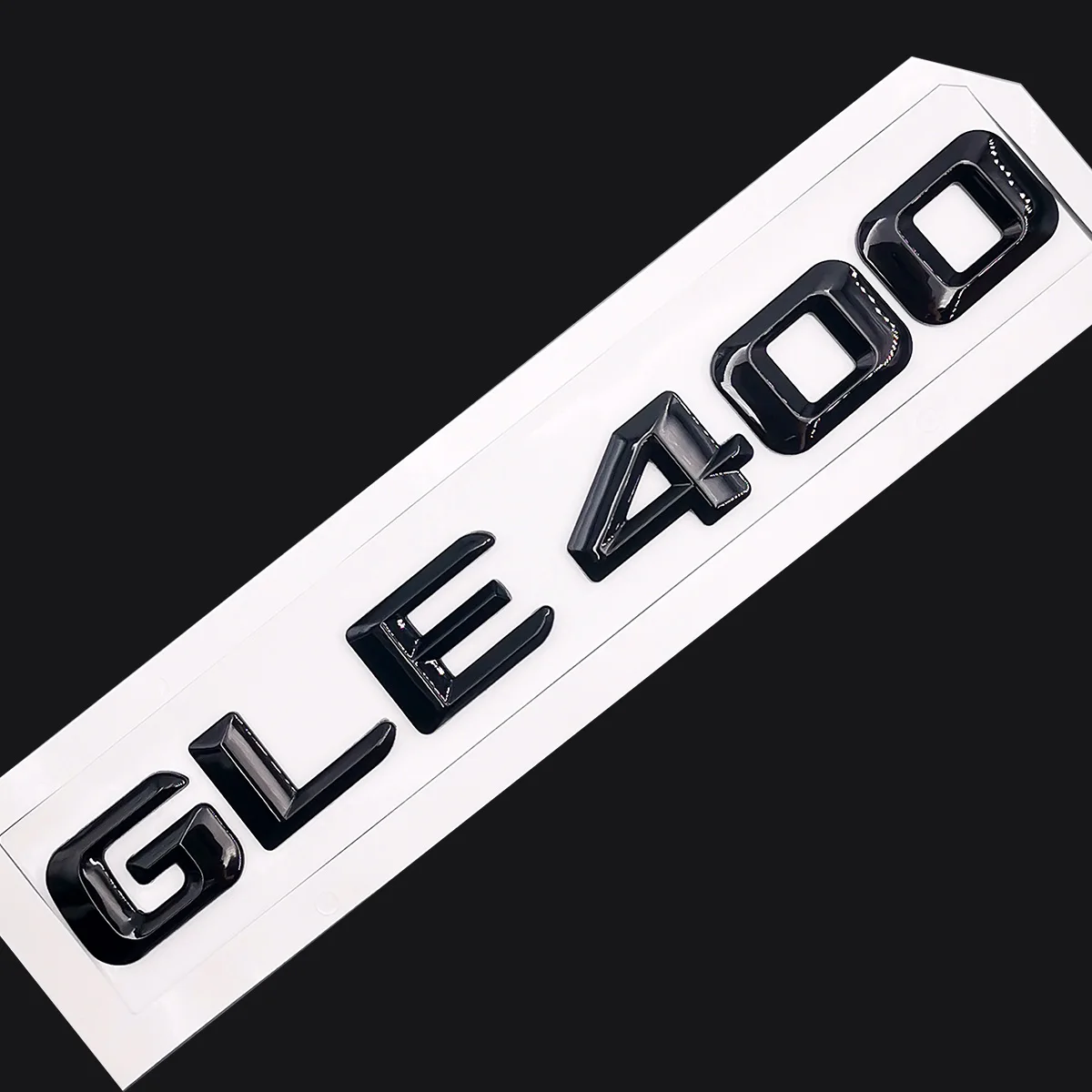 Pôvodnej Veľkosti 1:1 Auto zadné ostrohové Znak Počet listov Auto Nálepky Na Mercedes Benz GLE 400 GLE400 Chrome Silver/ Matný Čierny 2
