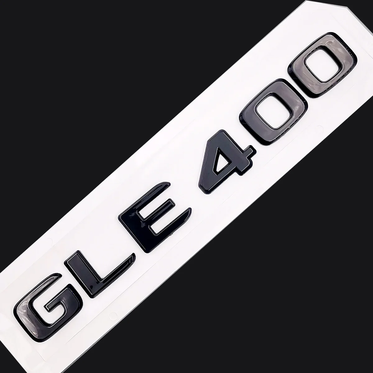 Pôvodnej Veľkosti 1:1 Auto zadné ostrohové Znak Počet listov Auto Nálepky Na Mercedes Benz GLE 400 GLE400 Chrome Silver/ Matný Čierny 3