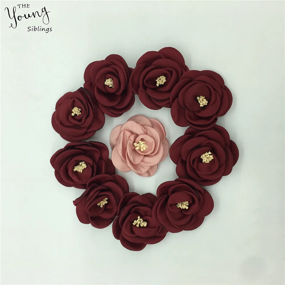 Krásne Ruže Umelé 3D kvet Hodvábu Kvetov Hlavu Svadobné party Domáce Dekorácie DIY darčeka plavidlá Príslušenstvo Scrapbooking 0