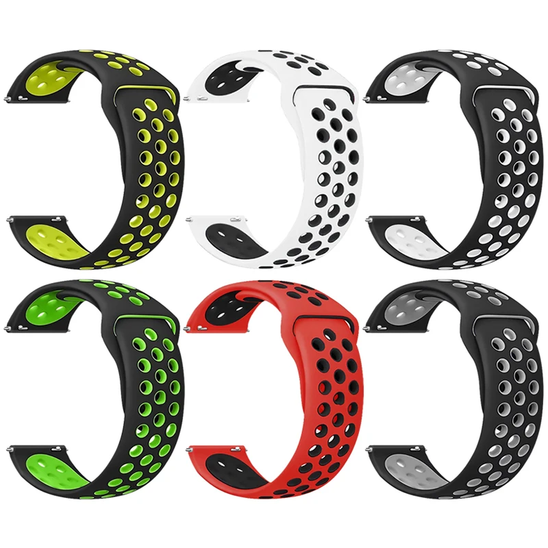 20MM Silicone Straps For Xiaomi Haylou LS02 Smart Watch Sports Bracelet For Amazfit Bip Lite S U Pro GTS 2 Wristband Correa Belt 0