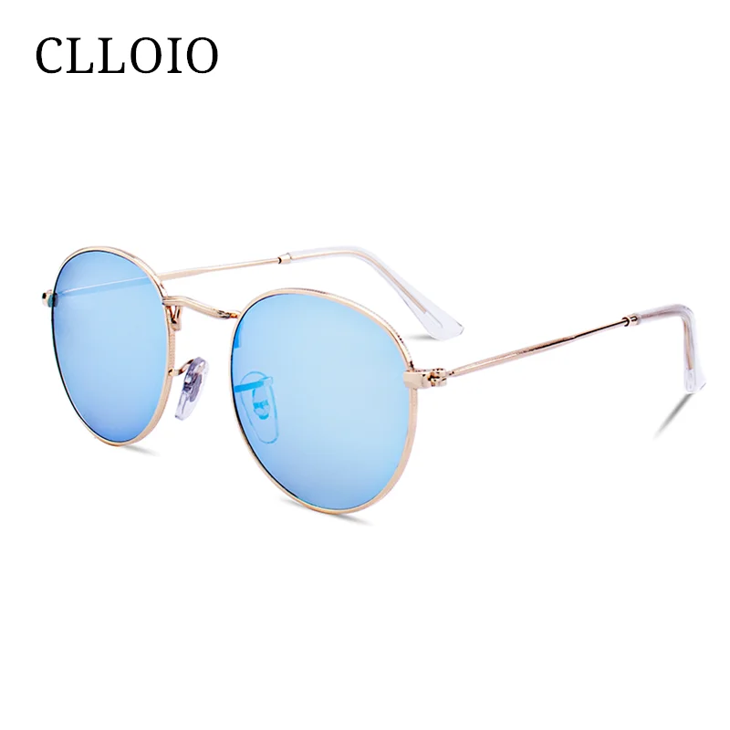 CLLOIO Okrúhle slnečné Okuliare pre Ženy Klasické Vintage Malý Kovový Rám Slnečné Okuliare pre Mužov Jazdy Unisex gafas de sol para hombre 4