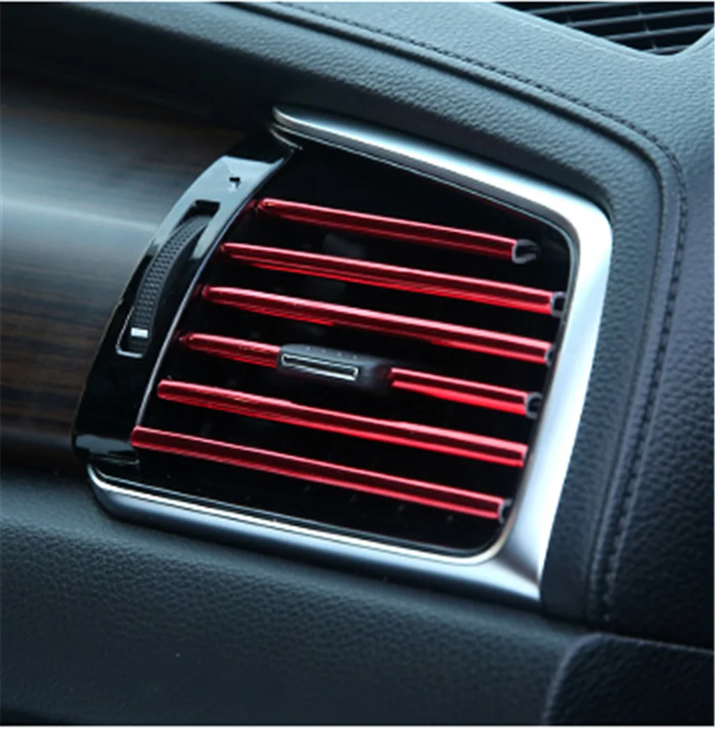10pcs auto tvar klimatizácia zásuvky dekoratívne pásy osobnosti pre BMW 330e M235i Kompaktný 520d 518d 428i 530d 130i 4