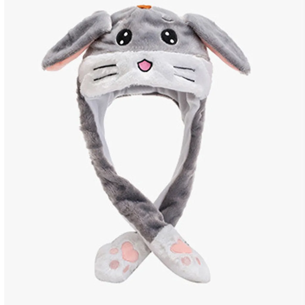 2020 Deti Roztomilý Plyšový Zajac Privretiu Bunny Ucho Klobúk Deti sa Môžu Pohybovať Osvetlené Spp Hračka Darček pre Deti, Dievčatá, Priateľka Príslušenstvo 1