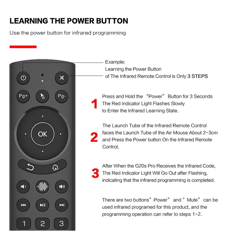 G20S Pro Hlas Vzduchu Remote Mouse Podsvietenie Infračervené Vzdelávania Gyro 2.4 G Bezdrôtové Diaľkové Ovládanie pre Android TV BOX SmartTV 3