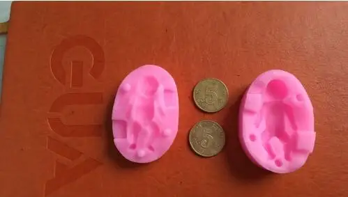 3D detská silikónové formy fandant cake zdobenie formy ručne vyrábané mydlo formy spanie dieťa plesní 1