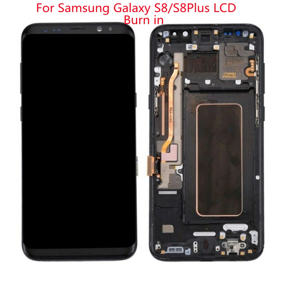 Pôvodný Pre Samsung Galaxy S8 LCD S Rámom G950F G950U Dotykový Displej S8 Plus G955F G955U Dotykový Displej Montáž Silné popáleniny / poleptanie 1