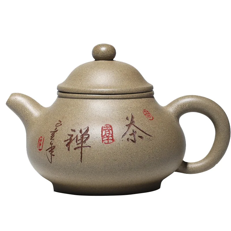 Baixin fialová hliny kanvica Yixing surovej rudy zelená popola hliny písmom Zen čaj pan hrniec darček 0