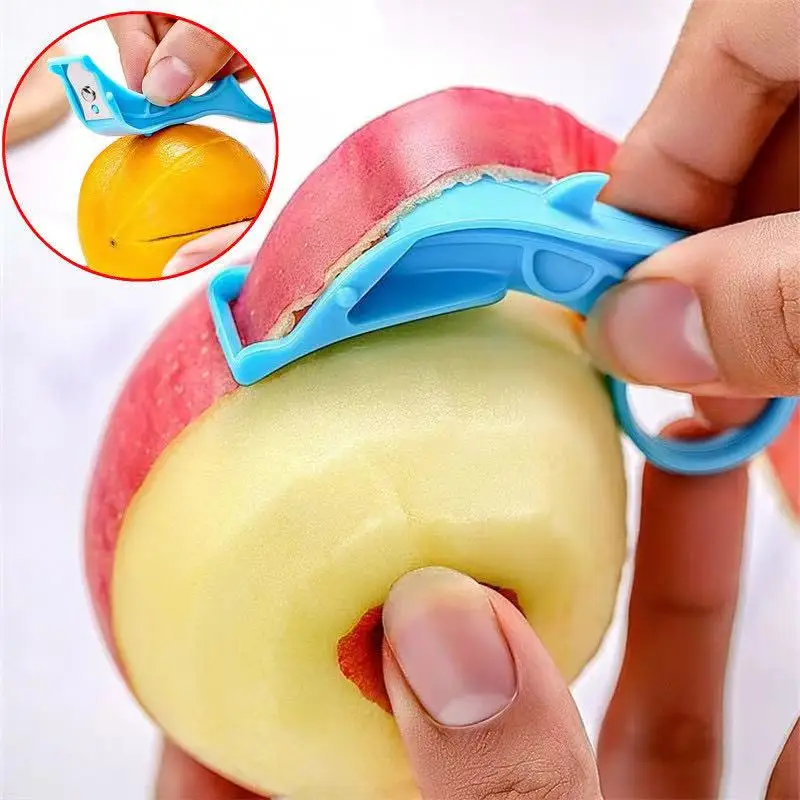 Multifunkčná Nerezová Oceľ Škrabka Krúžok Peeling Apple Artefakt Prenosné Ručné 2-v-1 Peeling Orange Zariadenie Škrabka 4