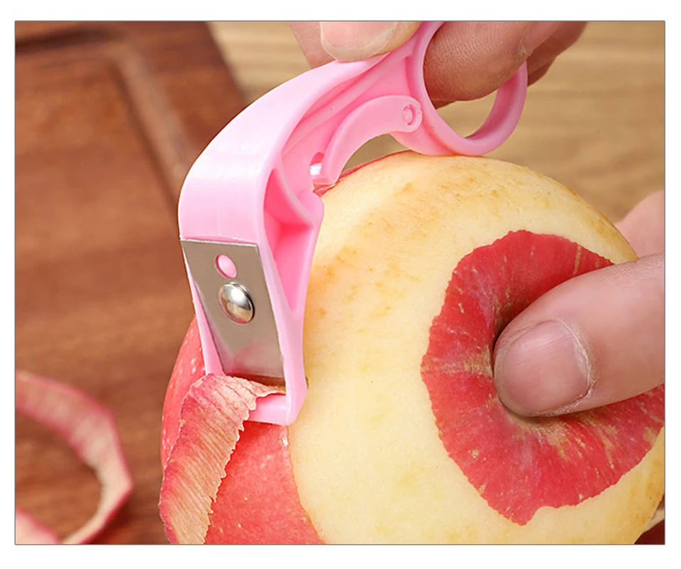 Multifunkčná Nerezová Oceľ Škrabka Krúžok Peeling Apple Artefakt Prenosné Ručné 2-v-1 Peeling Orange Zariadenie Škrabka 5