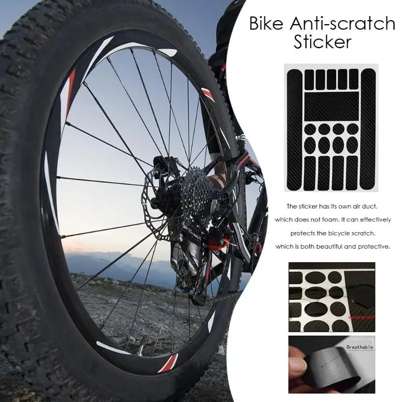 MTB Bike Nálepky Anti-scratch Anti-Rub Bicykel Rám Chránič Film Nálepky 3