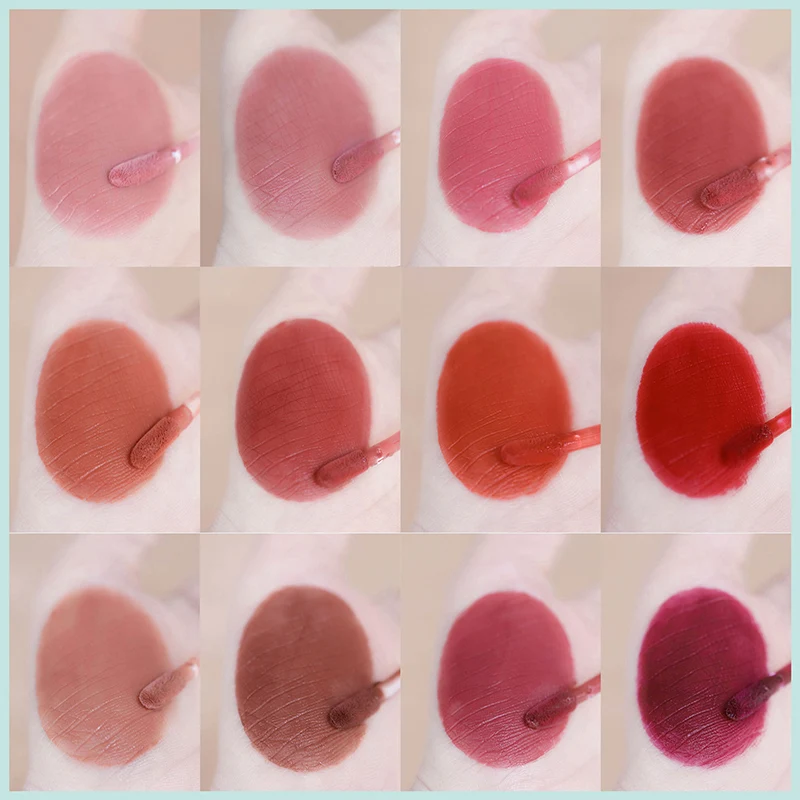 Móda Tekutý Rúž Zamatový Matný Lesk na Pery Long Lasting Lip Glaze Červené Pery Odtieň Krásy, Kozmetické Maquiagem TSLM1 2