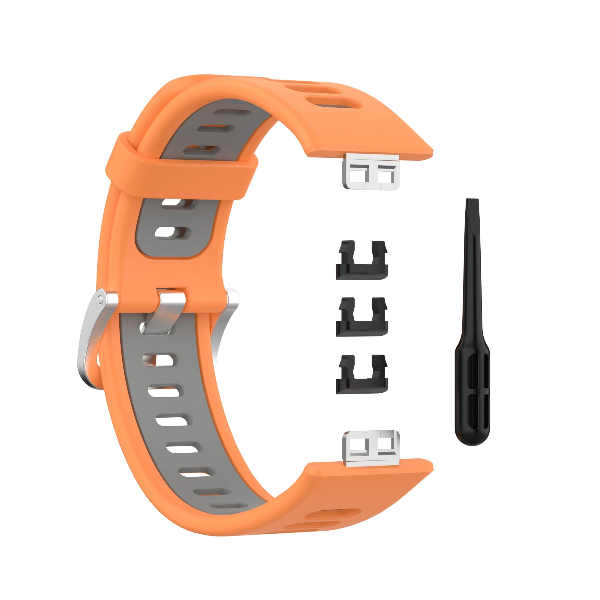 Pre Huawei Sledovať Dvojité Farba Športové Silikónové Popruh Fit Kapela Watchband Pre Huawei Fit Smartwatch Náramok Popruhy príslušenstvo 0