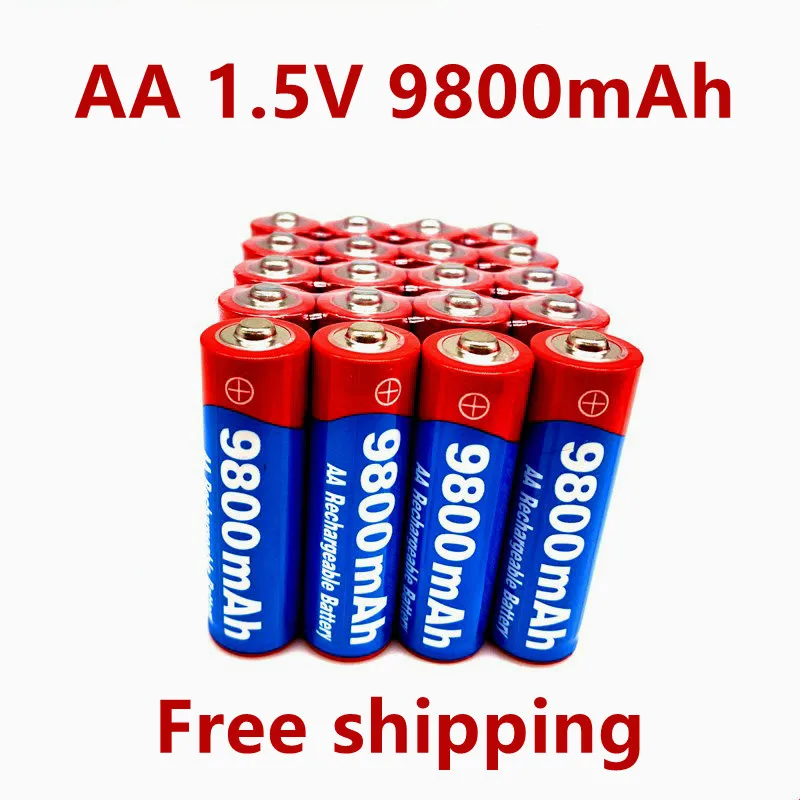 2021 New2~20pcs/veľa Značky AA nabíjateľné batérie 9800mah 1,5 V Nové Alkalické Nabíjateľná batery pre led svetlo hračka mp3 0