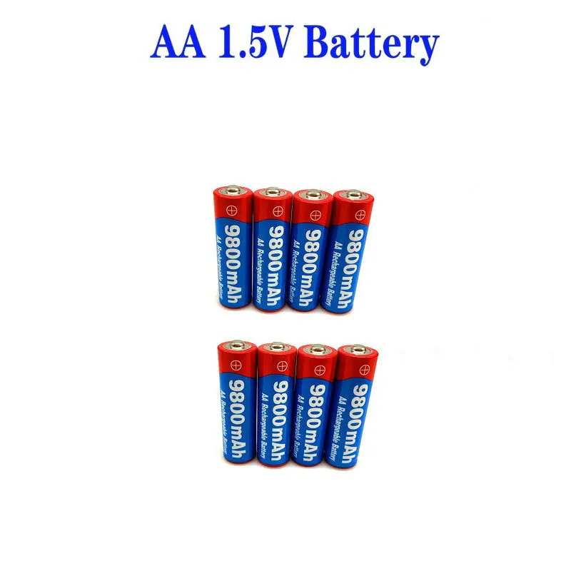 2021 New2~20pcs/veľa Značky AA nabíjateľné batérie 9800mah 1,5 V Nové Alkalické Nabíjateľná batery pre led svetlo hračka mp3 4