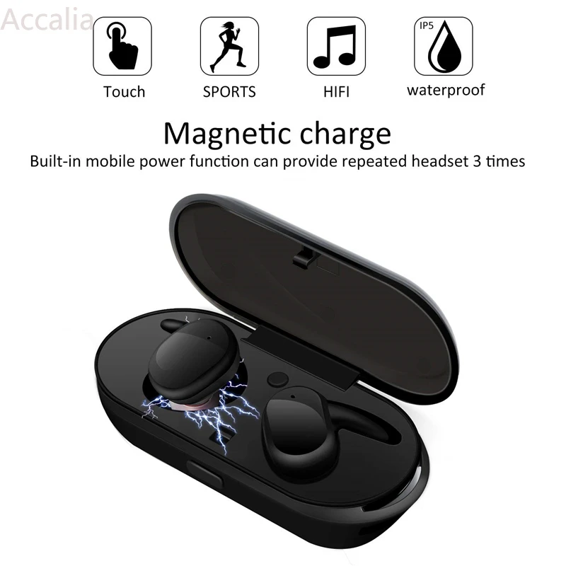 Y30 TWS Bezdrôtový Blutooth 5.0 Slúchadlá do uší Potlačením Hluku Headset 3D Stereo Zvuk Hudby In-ear Slúchadiel do uší pre Android IOS Mobilný Telefón 4