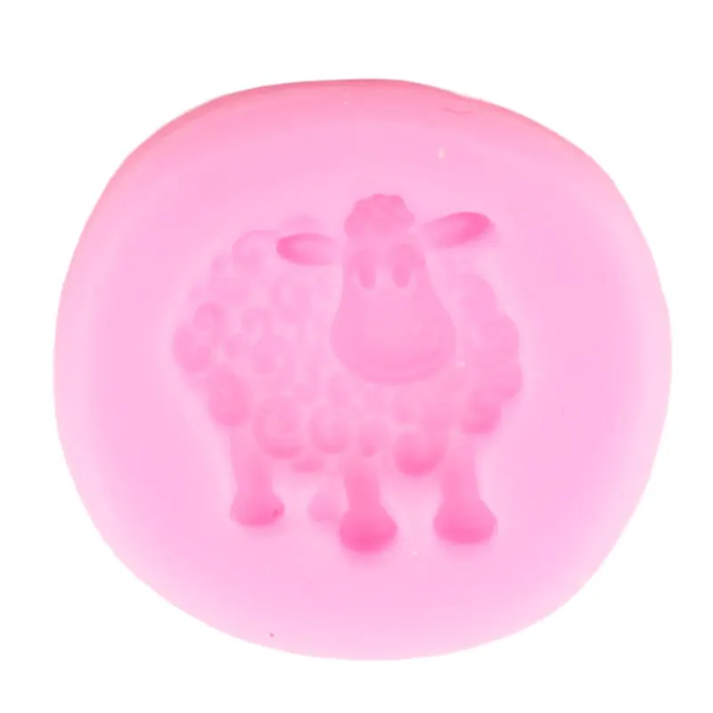 3D Ovce Silikónové Formy Zvierat Dieťa Narodeniny Cupcake Vňaťou Čokoládový Fondant Plesne Cake Zdobenie Nástroje Živice Hliny Candy Formy 2