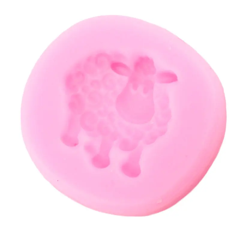 3D Ovce Silikónové Formy Zvierat Dieťa Narodeniny Cupcake Vňaťou Čokoládový Fondant Plesne Cake Zdobenie Nástroje Živice Hliny Candy Formy 3
