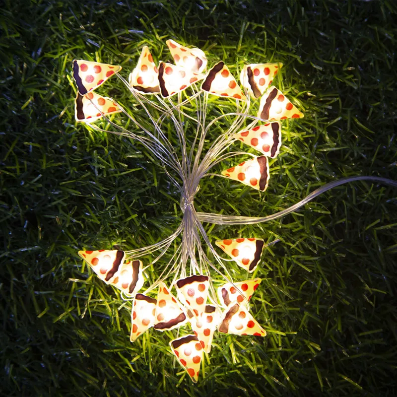 2M20LED Star Plameniakov Pizza Medený Drôt Svetlá String Kytice Koláče Dekor Darčeky Pre Kamarátky Víly Garland Narodeninovej Party 3