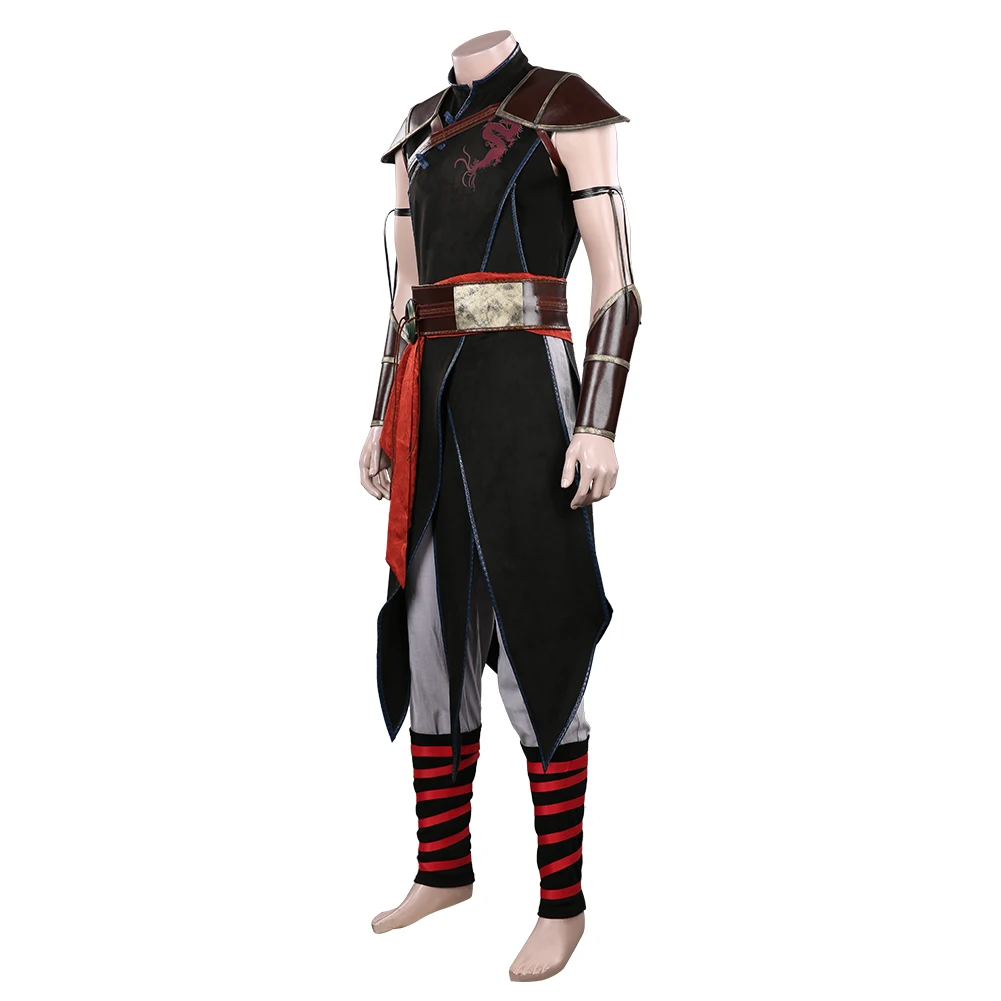 Film Smrteľné cosplay Kombat 2021 Kung Lao Cosplay Kostým Oblečenie Halloween Karneval Oblek 1