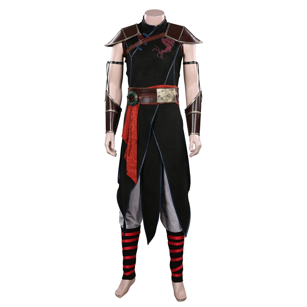 Film Smrteľné cosplay Kombat 2021 Kung Lao Cosplay Kostým Oblečenie Halloween Karneval Oblek 3