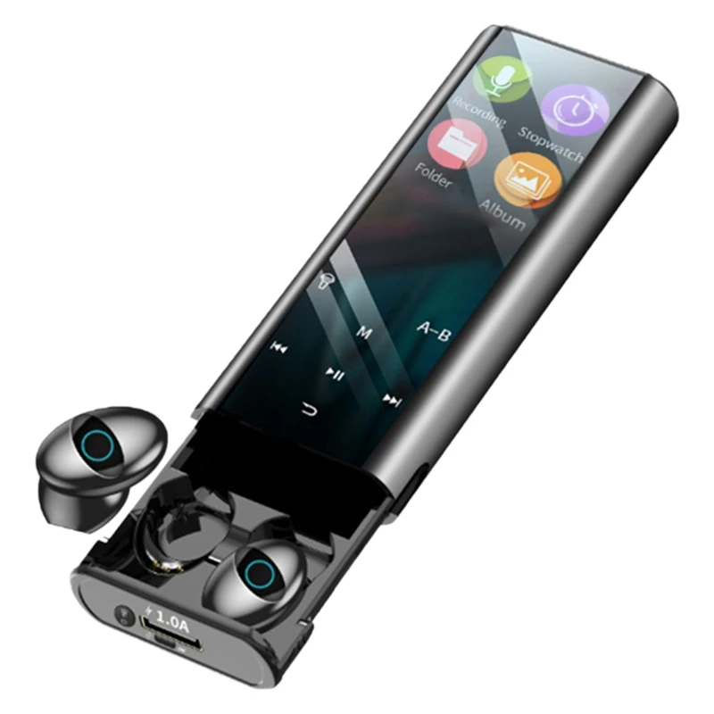 Q1Pro Bezdrôtové Bluetooth Slúchadlá Multi-Funkčný MP3 Prehrávač, Slúchadlá IPX7 Nepremokavé 9D TWS Slúchadlá 6000MAh Power Bank 0