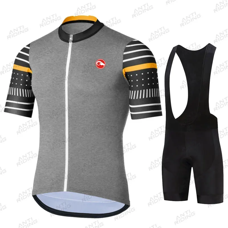 2021 Letné Cyklistické Oblečenie Krátky Rukáv Jersey Nastaviť pro Cestnej Bike Krátke Šaty, v Lete Požičovňa Triatlon Skinsuit Cyklus Tričko 3