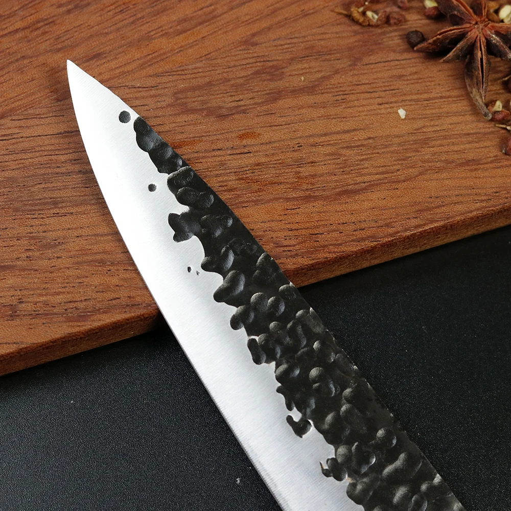 Veľké dávky DIY ručne kované profesionálne kuchynský nôž ocele VG10 core kuchársky nôž 6 palcový utility nôž prázdne 5